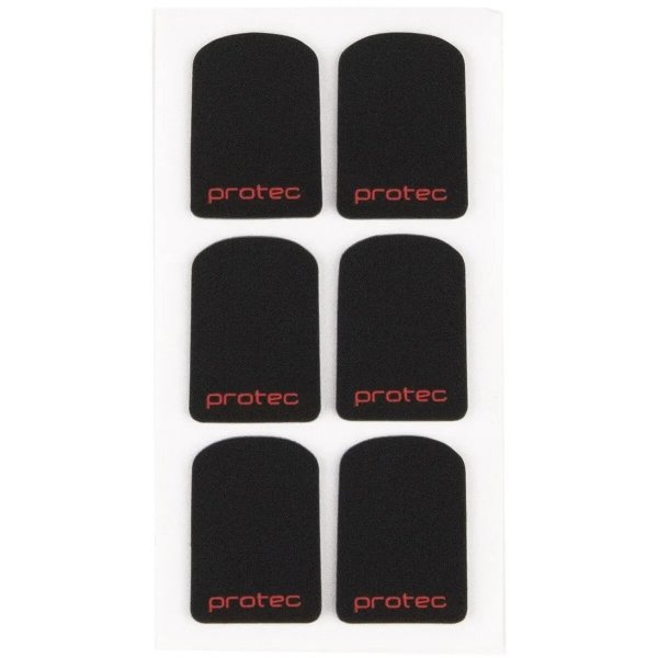 Naklejki na ustnik Protec MCS8B - 6 szt. - Black (0,8 mm)