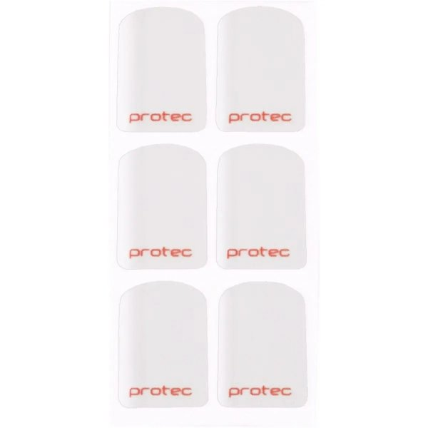 Naklejki na ustnik Protec MCS8B - 6 szt. - Clear Frost (0,4 mm)