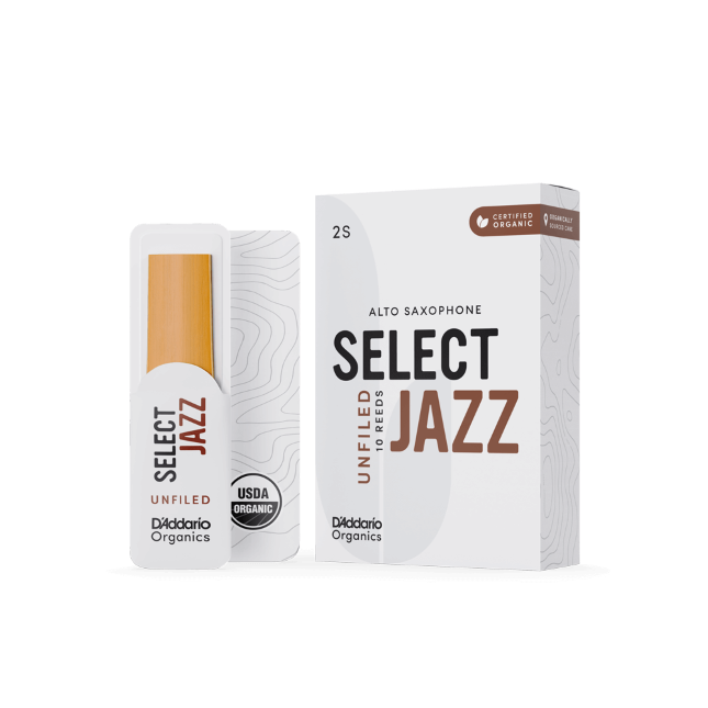 D'ADDARIO/RICO - Select Jazz Unfiled (Organic) - Stroik do Saksofonu Altowego - 3 SOFT