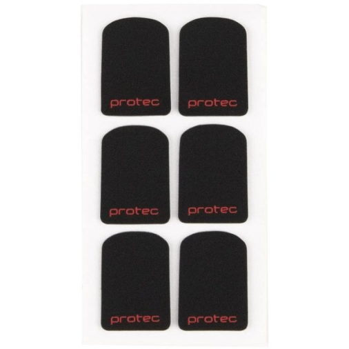 Naklejki na ustnik Protec MCS8B - 6 szt. - Black (0,8 mm)